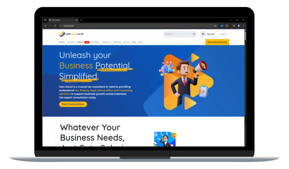 satu solusi landpage